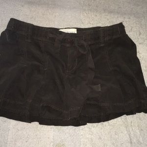 Corduroy mini skirt